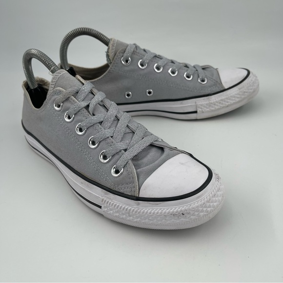 Converse Women’s Chuck Taylor AS - SZ 8 - Double Tongue Grey Canvas Sneaker Shoe - Picture 2 of 14